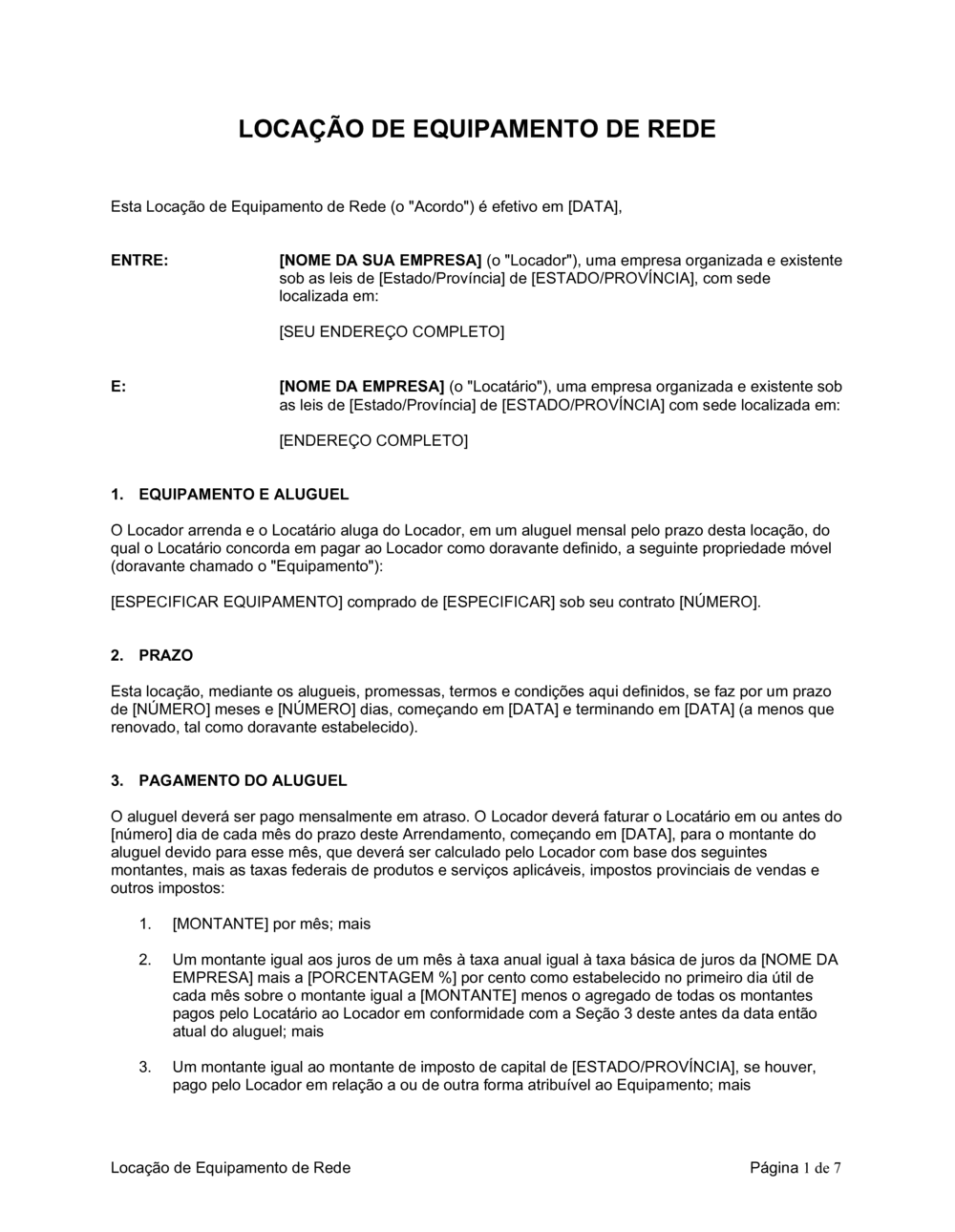 Business-in-a-Box's Concessão de Equipamento Rede