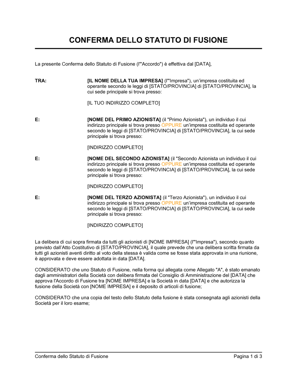 Business-in-a-Box's Conferma statuto di fusione