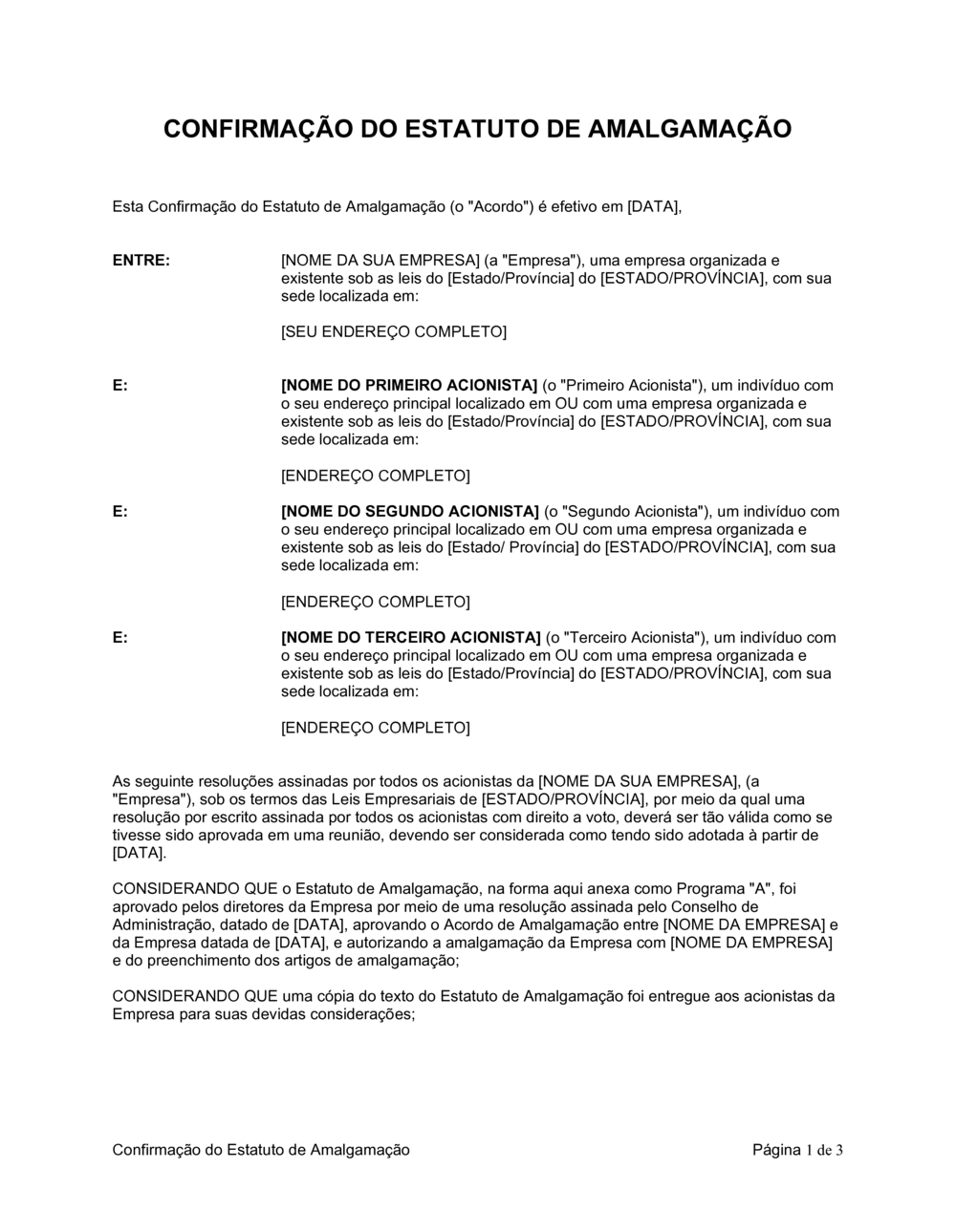 Business-in-a-Box's Confirmação de Estatuto de Fusão