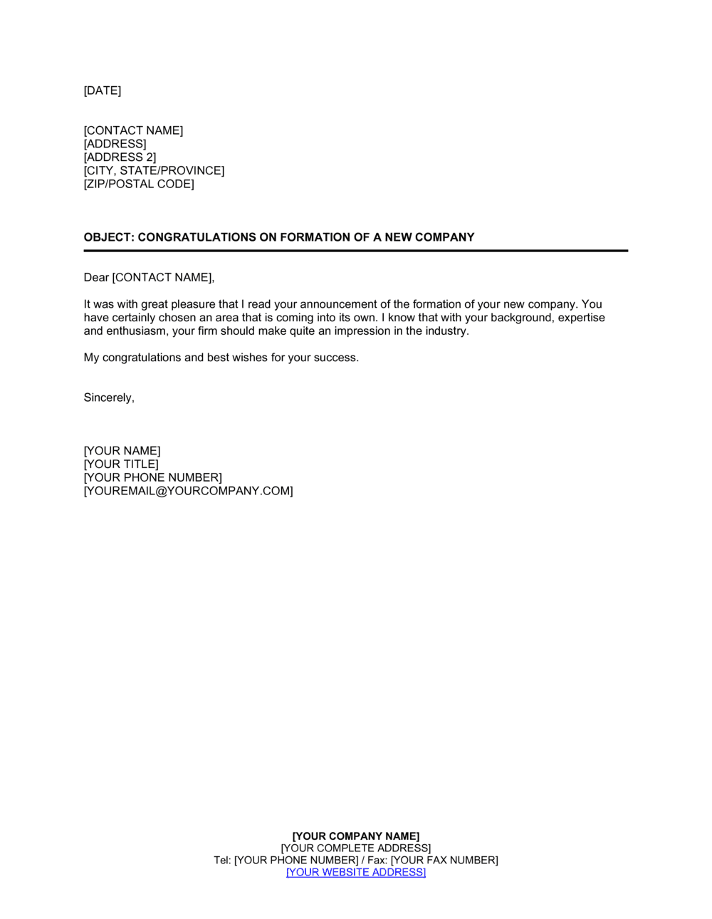 Sample Congratulatory Letter For Achievement from templates.business-in-a-box.com