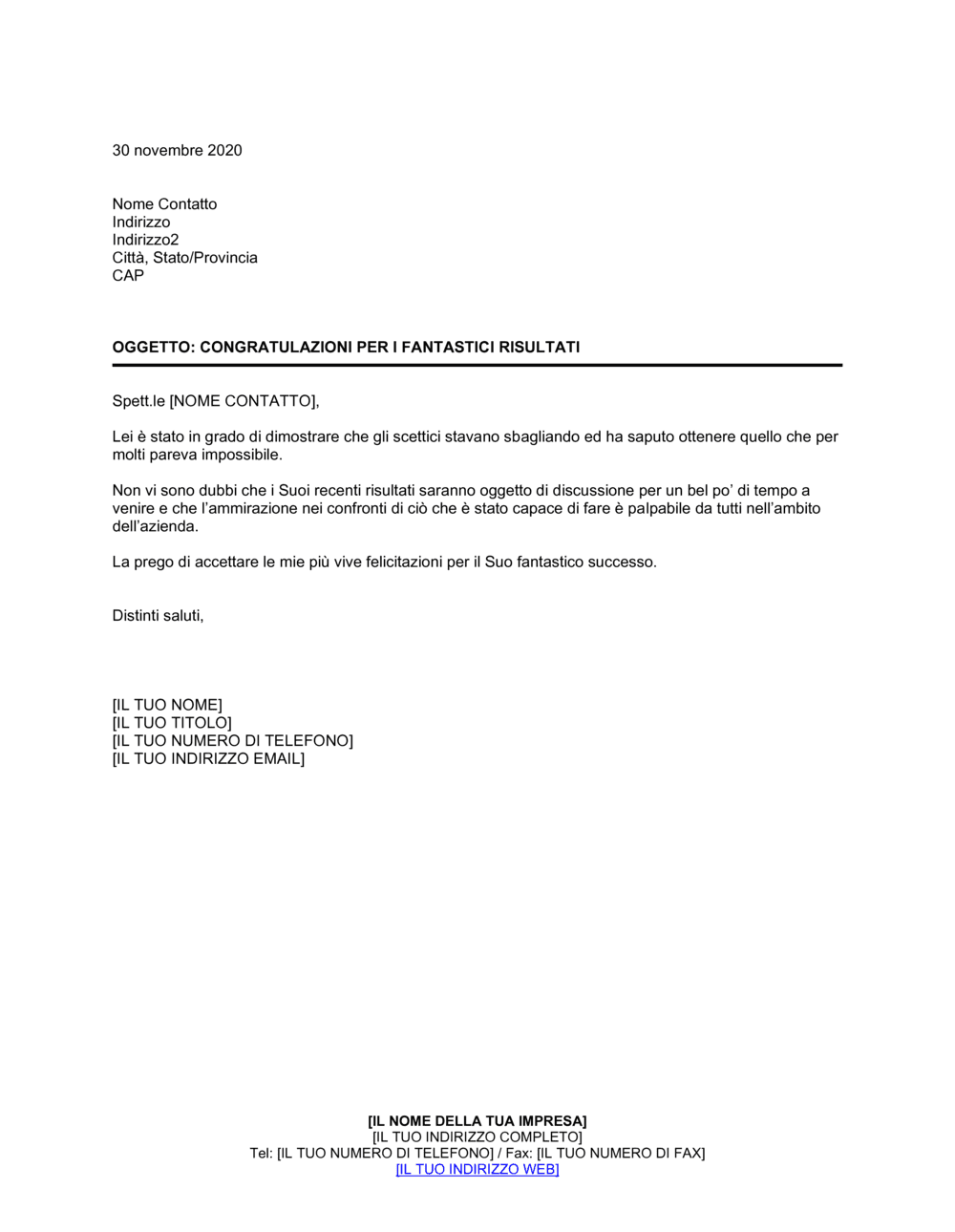 Business-in-a-Box's Congratulazioni per i fantastici risultati