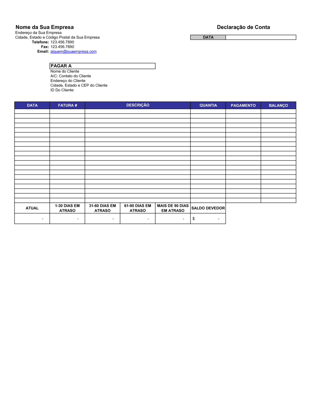 Business-in-a-Box's Contas Recebíveis
