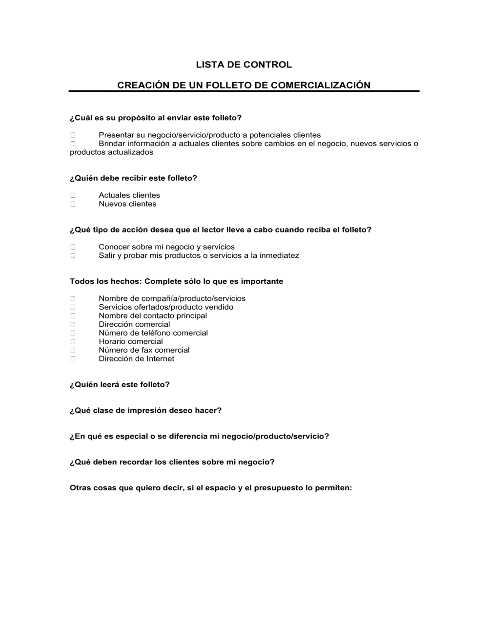 Business-in-a-Box's Creación de un folleto de comercialización