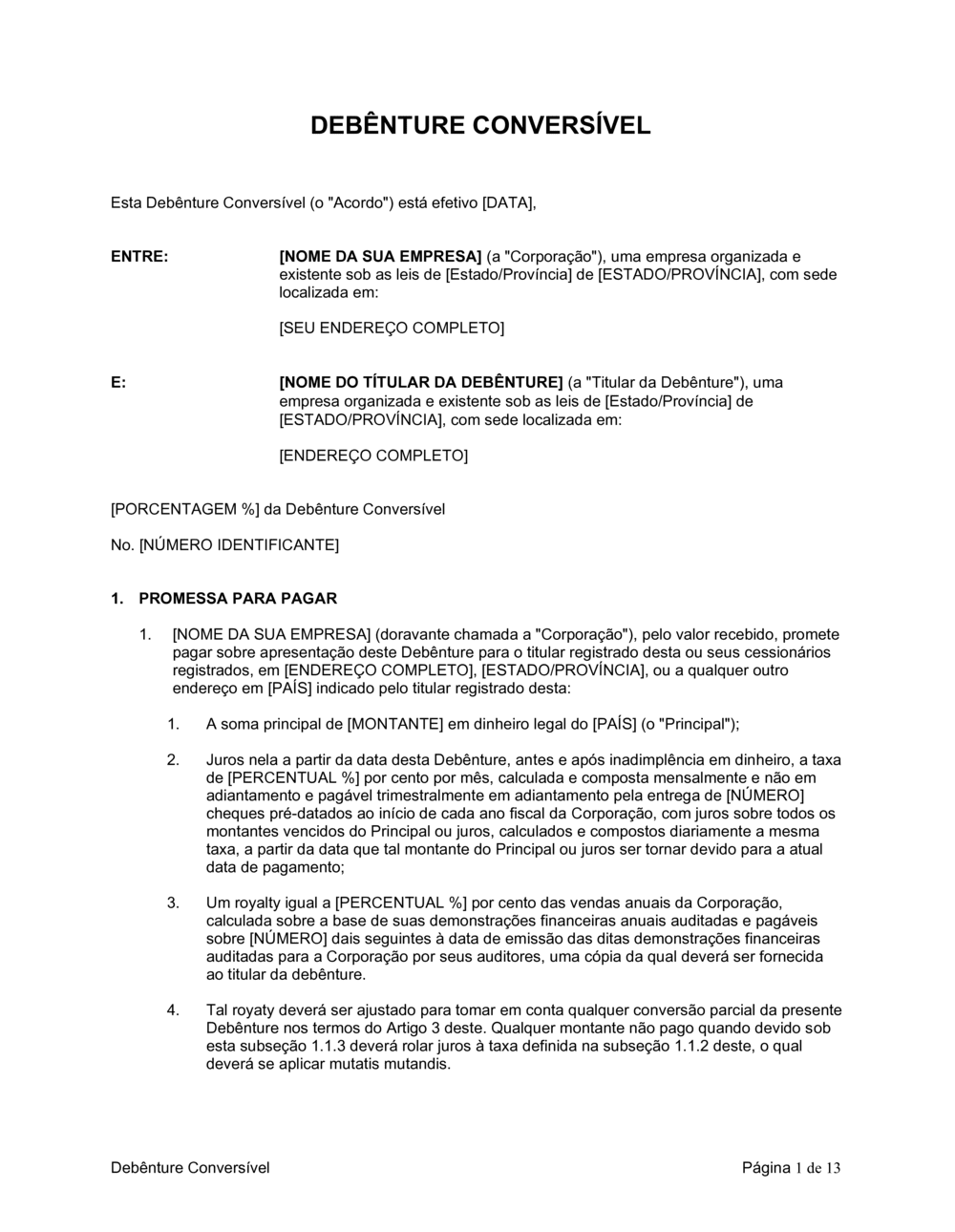 Business-in-a-Box's Debenture Conversível