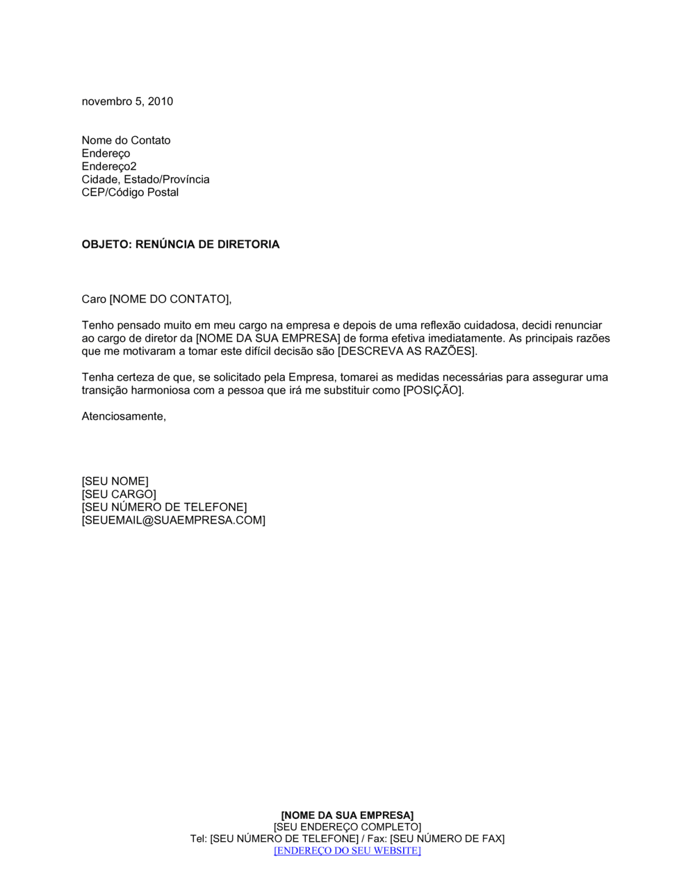 Business-in-a-Box's Demissão de Diretoria