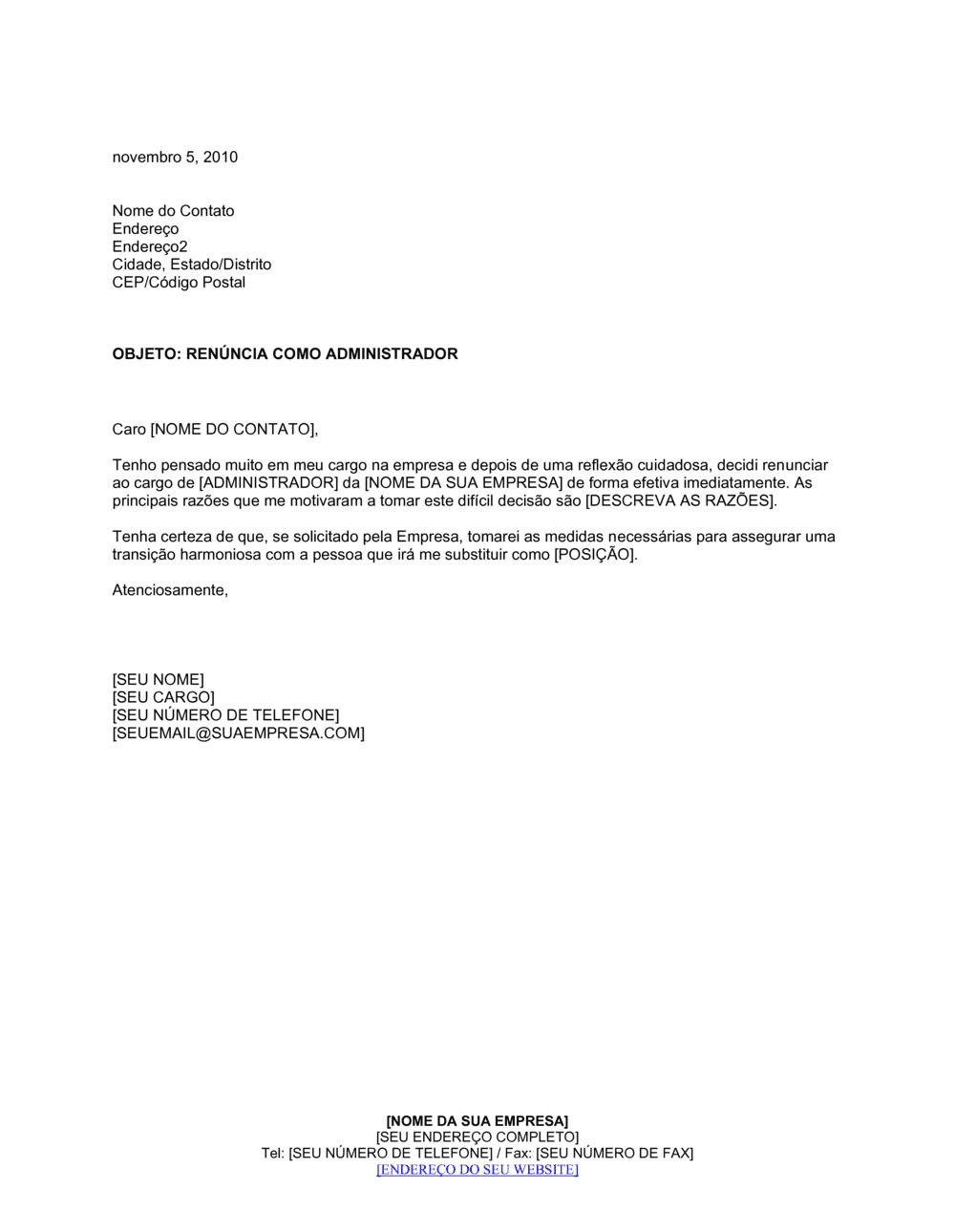 Business-in-a-Box's Demissão de Oficial