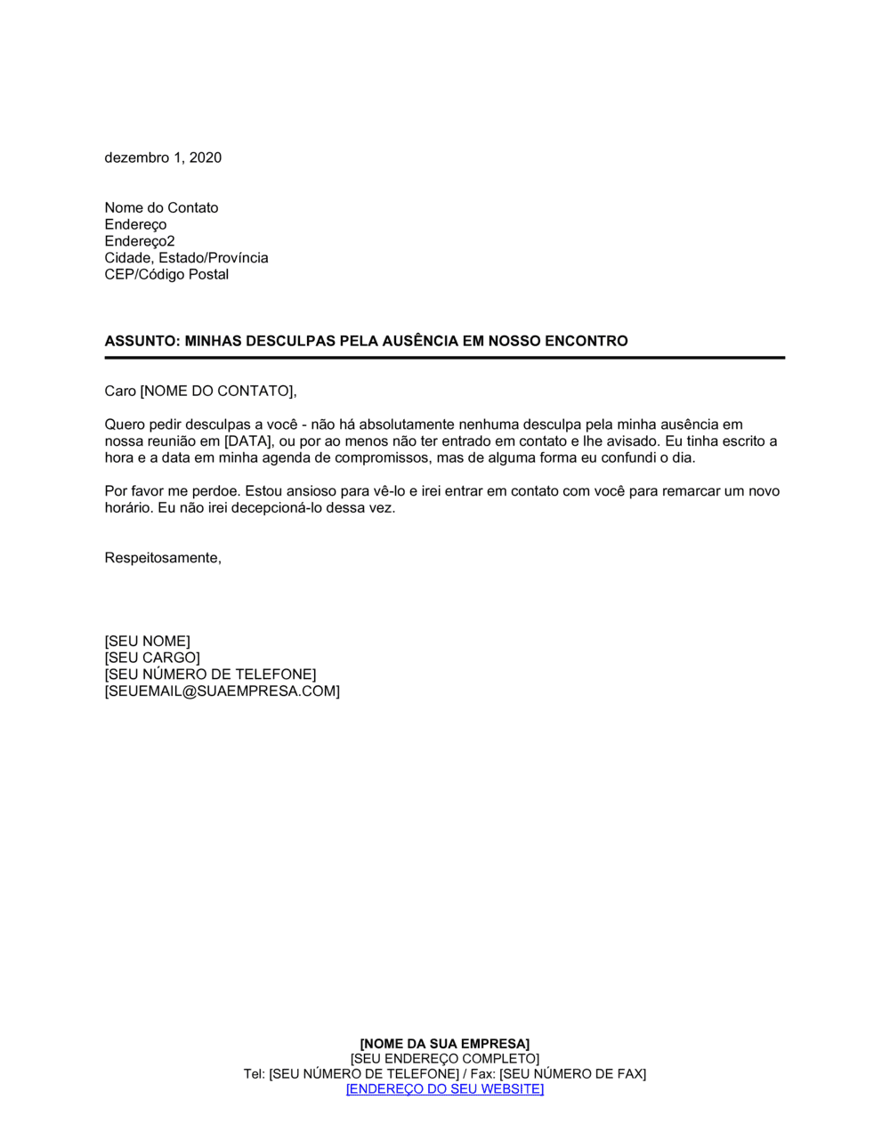 Business-in-a-Box's Desculpas Pela Indicação Errada