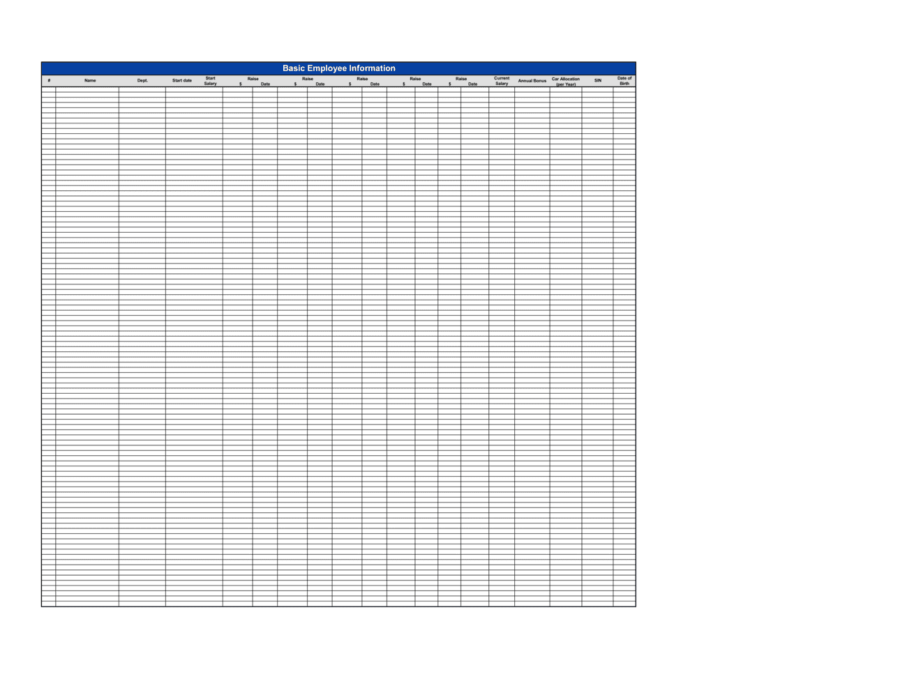 Employee Absence Tracking Template | Free Word & PDF