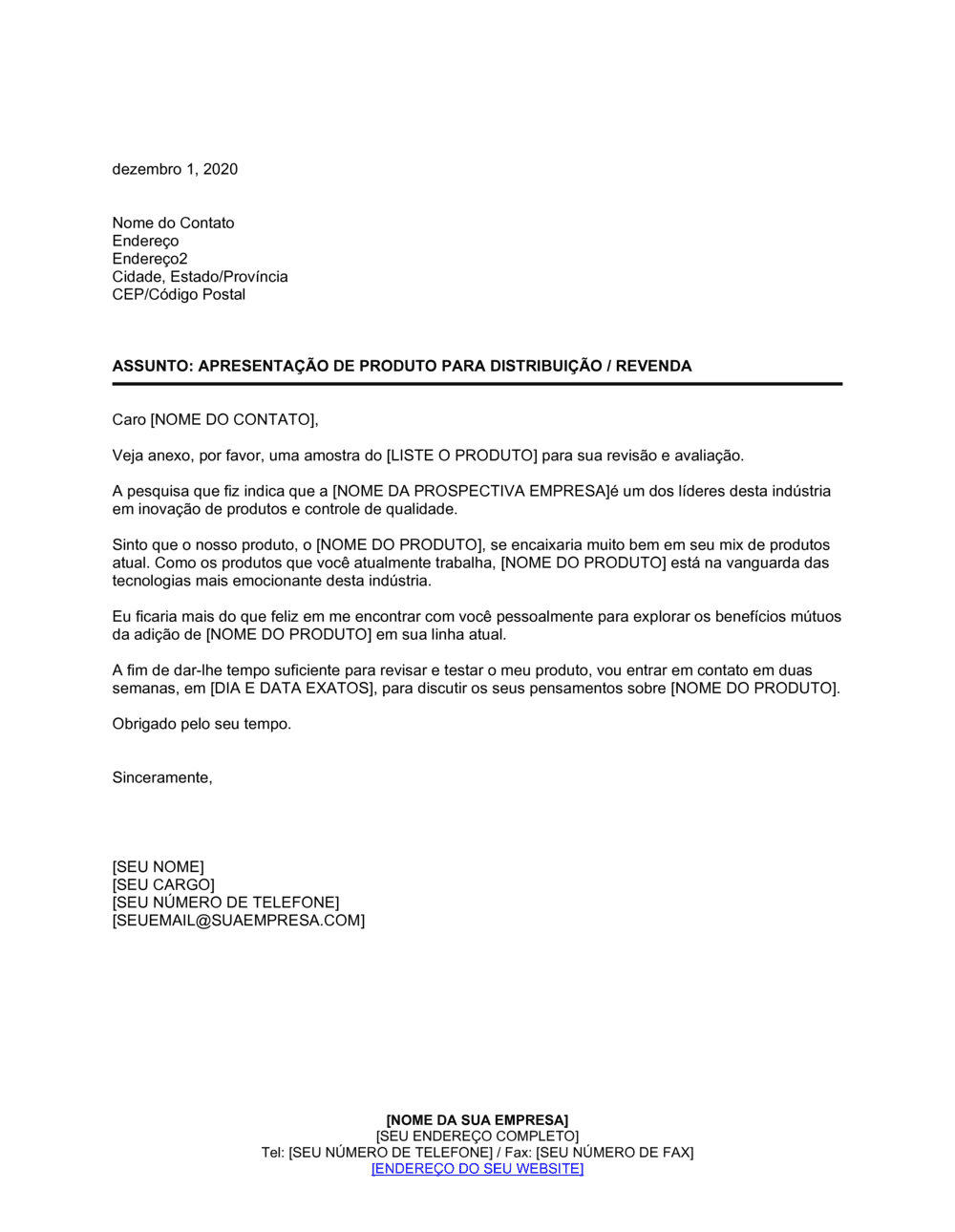 Business-in-a-Box's Envio de Produto para Distribuição ou Revenda