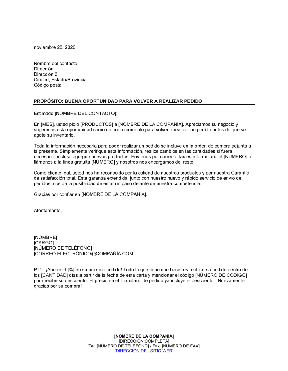 Business-in-a-Box's Es el momento ideal para volver a efectuar un pedido