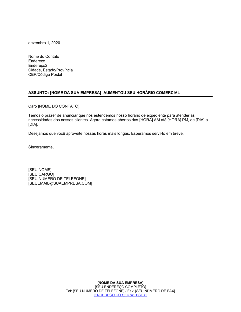 Business-in-a-Box's Extendemos Nosso Horário Comercial