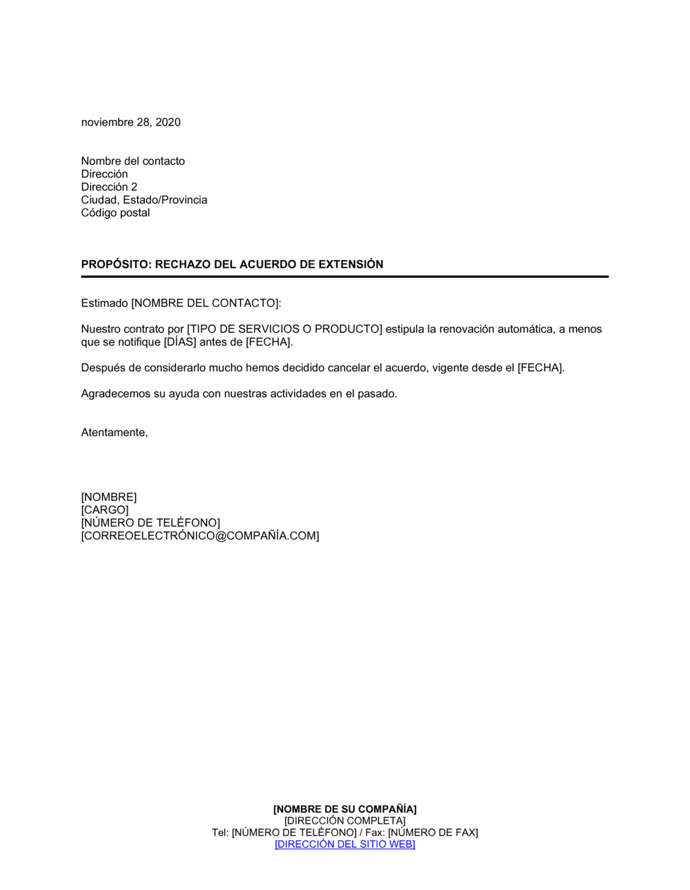 Business-in-a-Box's Finalización del término del acuerdo