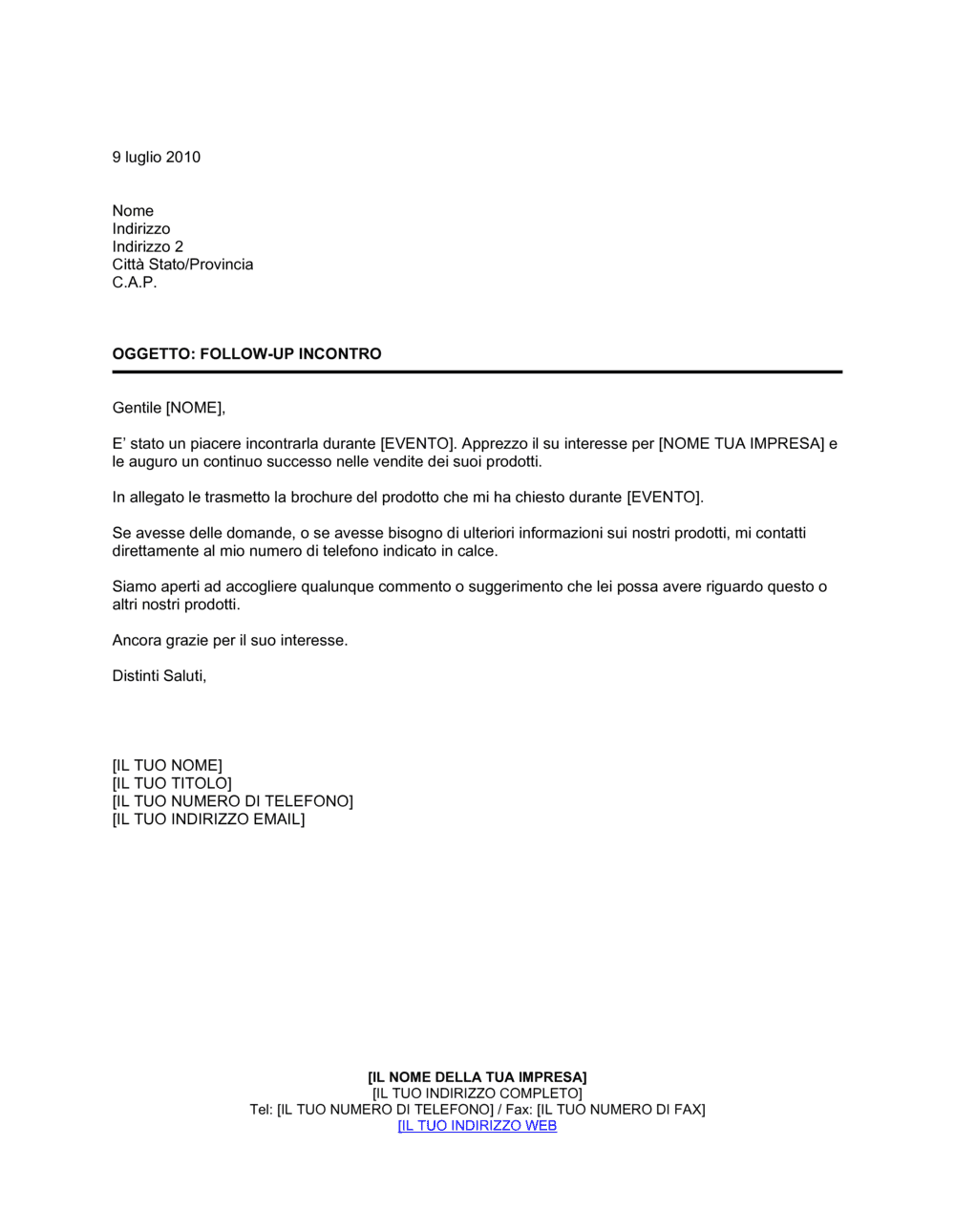 Business-in-a-Box's Follow-Up incontro personale distribuzione prodotto