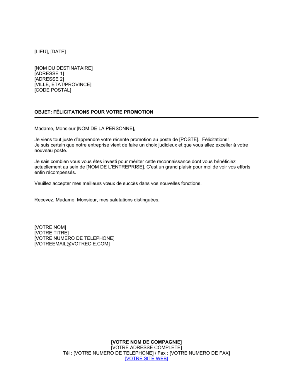 Business-in-a-Box's Félicitations d'un employé après une promotion