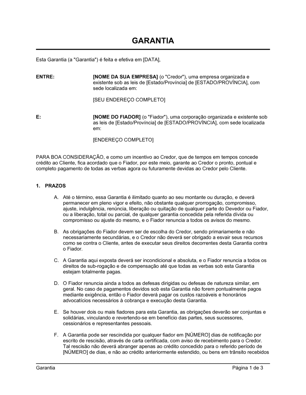 Business-in-a-Box's Garantia