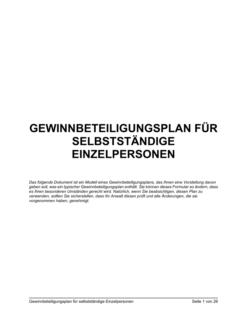 Business-in-a-Box's Gewinnbeteiligungsplan für selbstständige Einzelpersonen