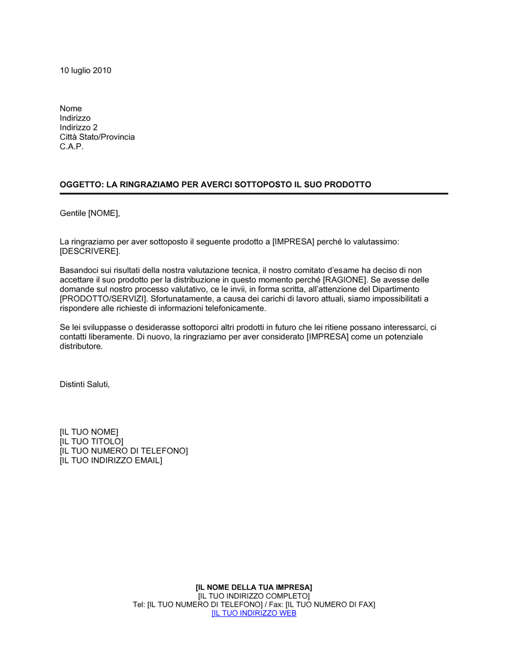 Business-in-a-Box's Grazie per il suo prodotto-non accettato