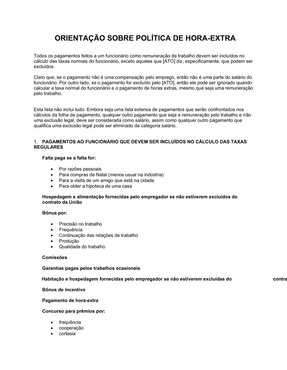 Business-in-a-Box's Guia de Política Com o Tempo