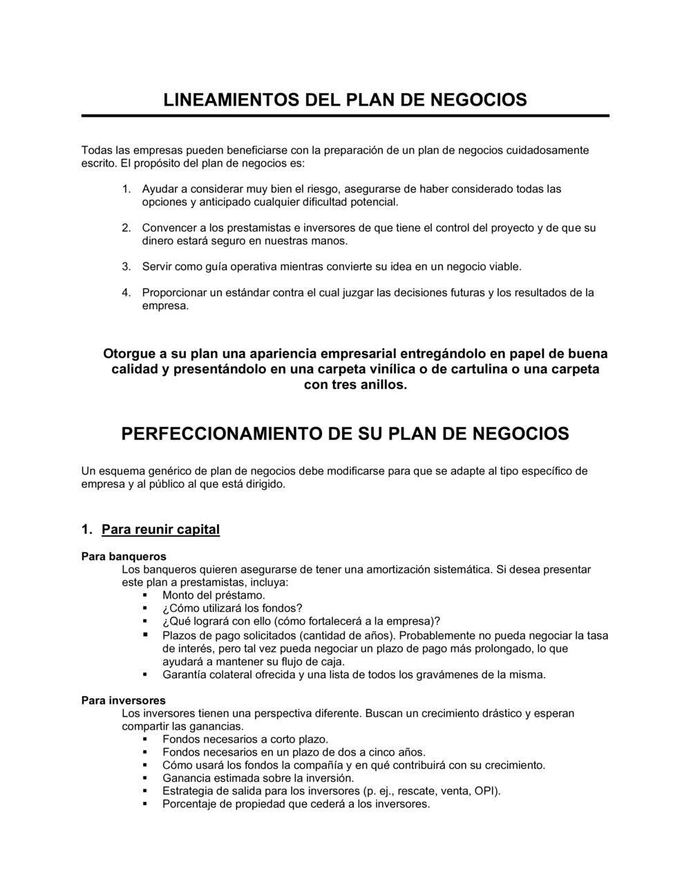 Business-in-a-Box's Guías de planificación comercial