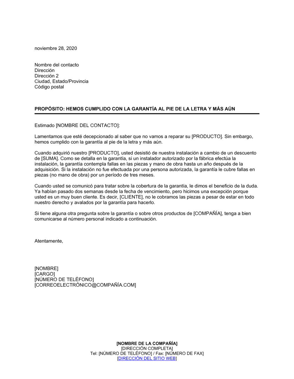 Business-in-a-Box's Hemos cumplido con la garantía a pie juntillas - Y más