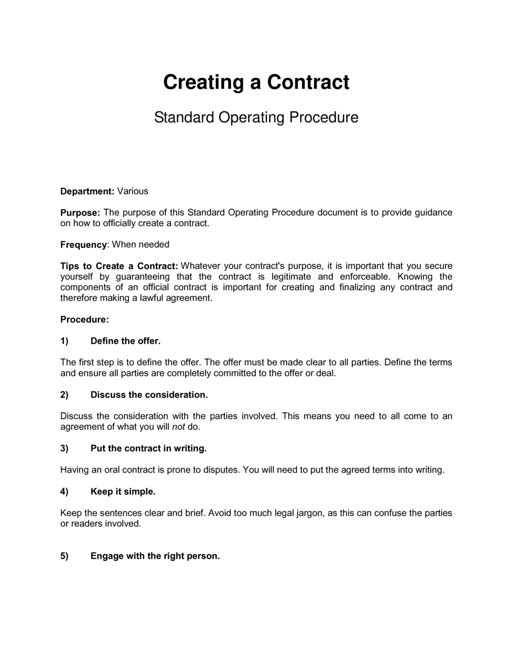 Can You Create Your Own Contract