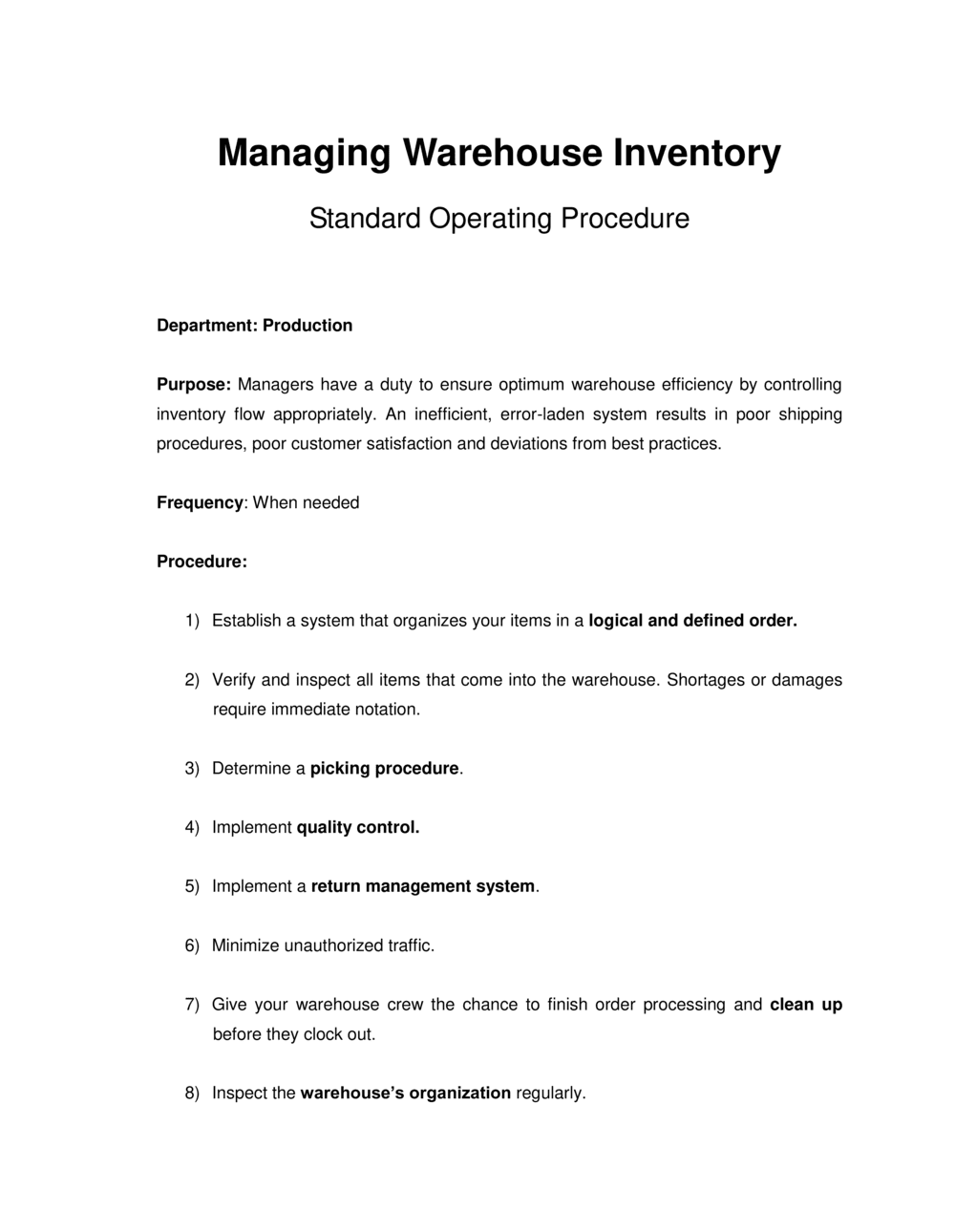Business-in-a-Box's How to Manage Inventory in the Warehouse Template