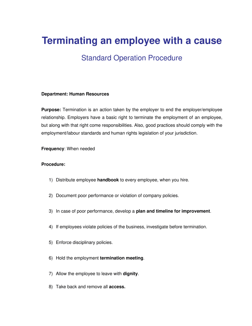 Best Verbiage For Terminating An Employee How to Terminating an Employee