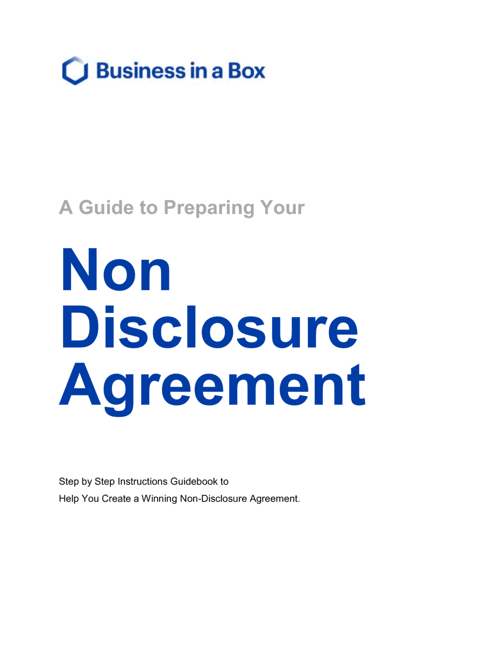 Business-in-a-Box's How To Write An NDA Template