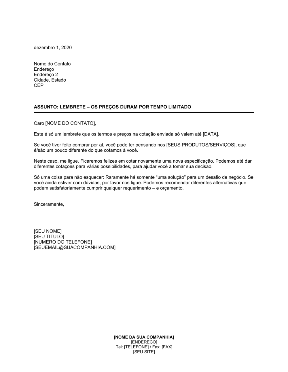 Business-in-a-Box's Lembrete Os Preços Nesta Cotação Valem Por Tempo Limitado