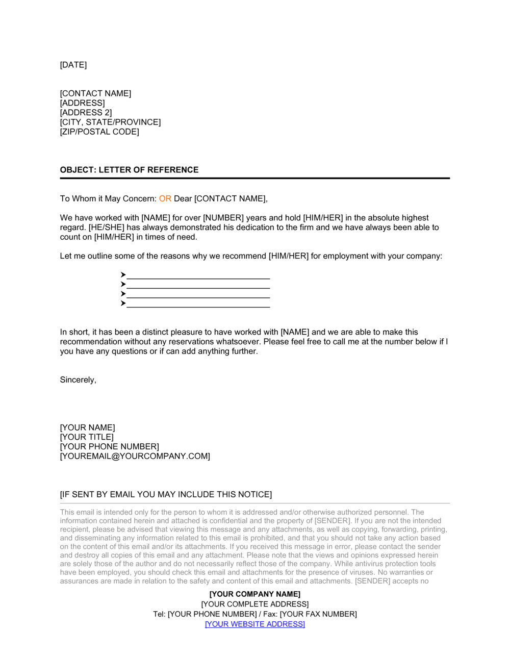Business Recommendation Letter Template from templates.business-in-a-box.com