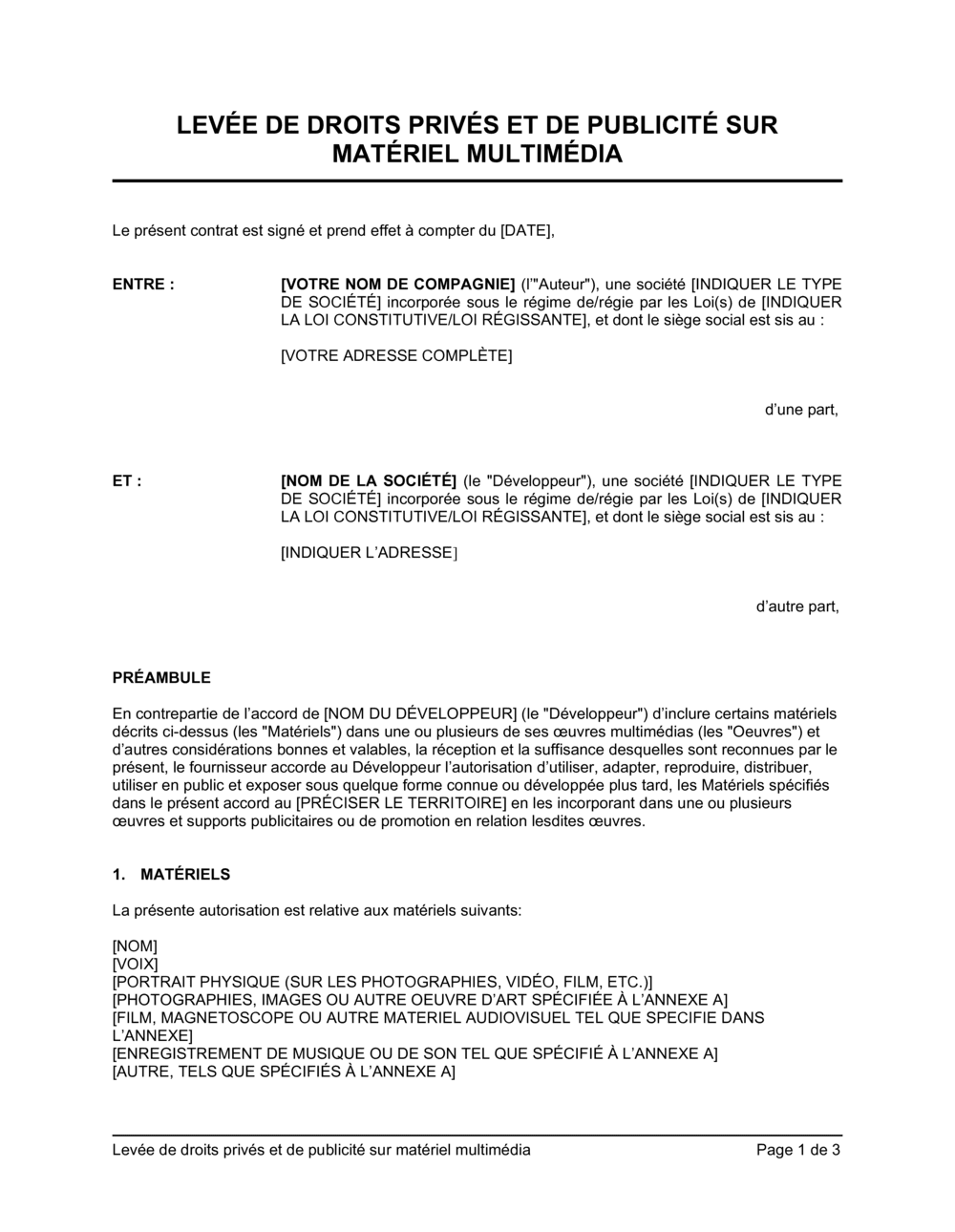 Business-in-a-Box's Levée de droits sur matériel multimédia