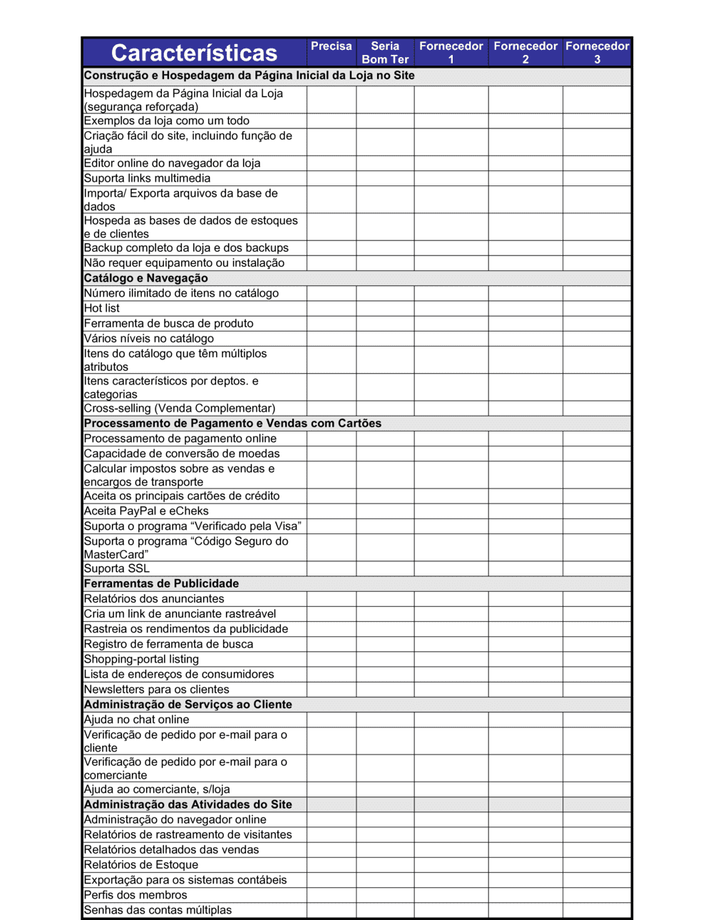 Business-in-a-Box's Matriz Comparação_Provedores_Soluções_E-Commerce_PT-BR