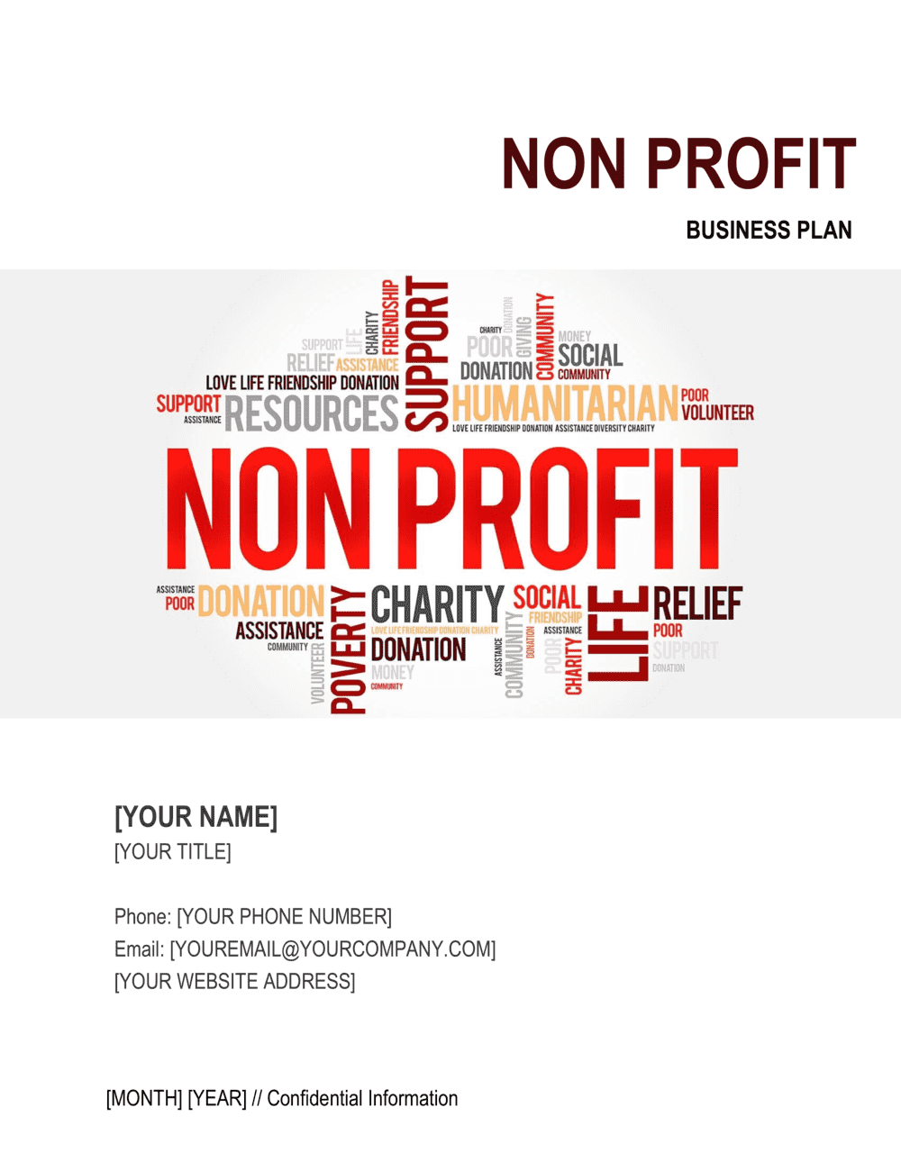 Non Profit Organization Business Plan 4 Template By Business In A Box