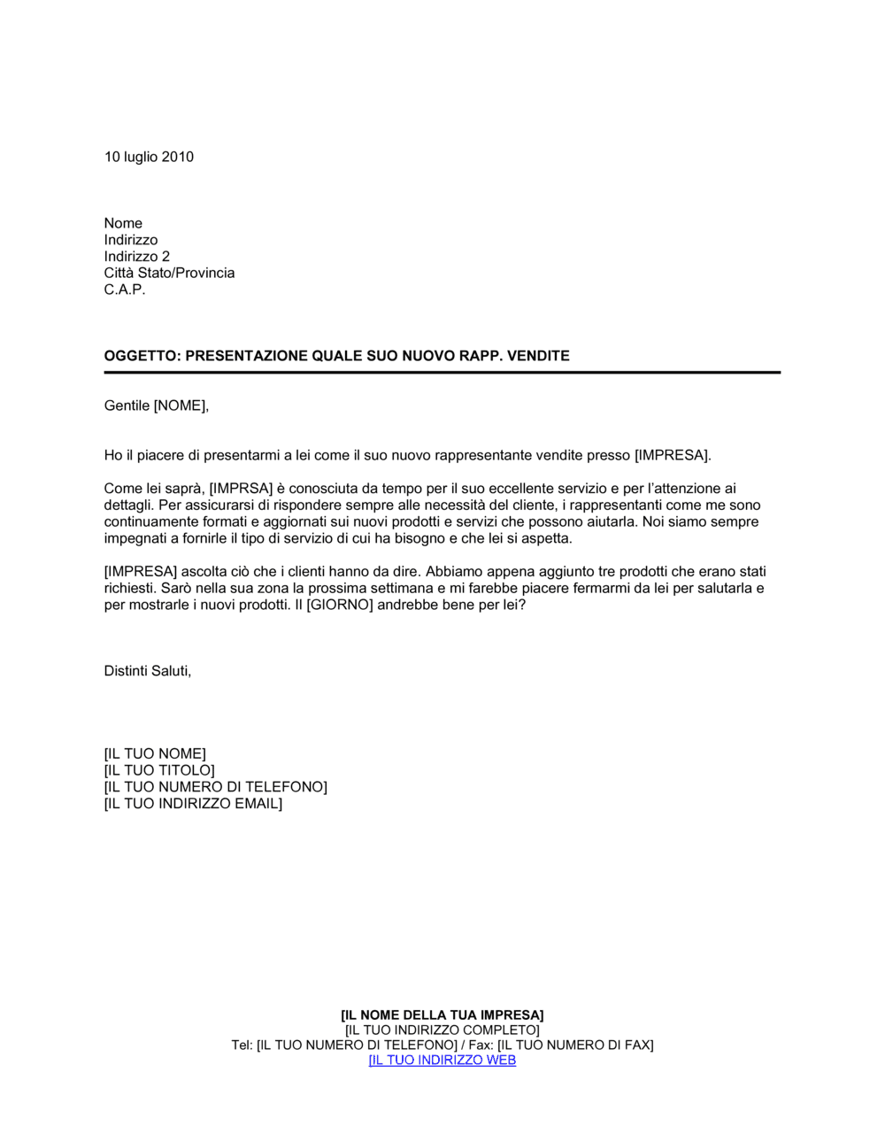 Business-in-a-Box's Nuovo rappresentante vendite