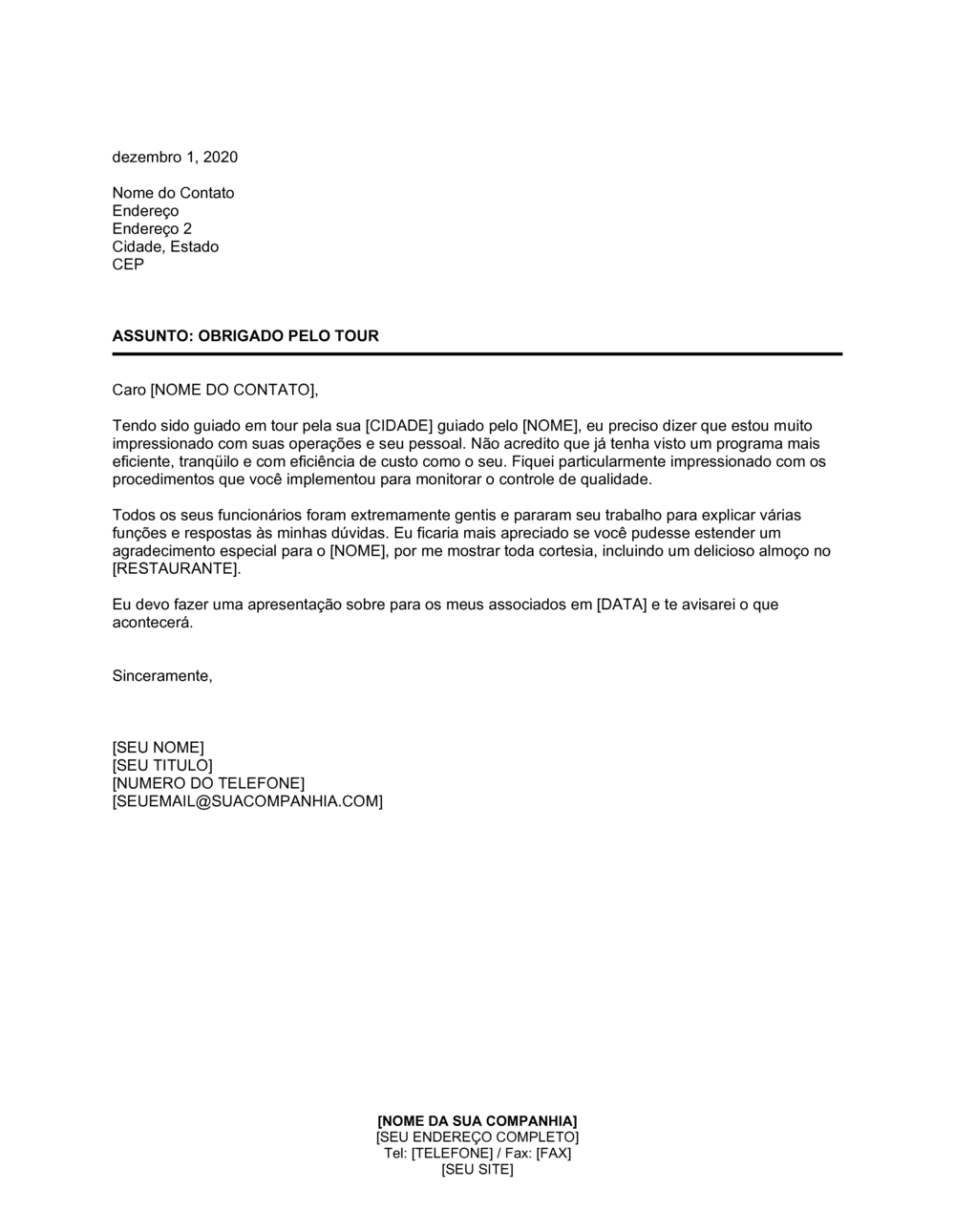 Business-in-a-Box's Obrigado pelo Tour