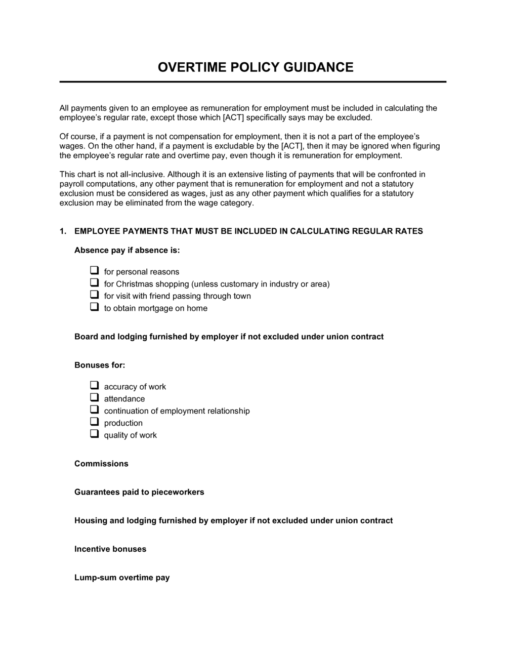 Overtime Agreement Template - Sfiveband.com