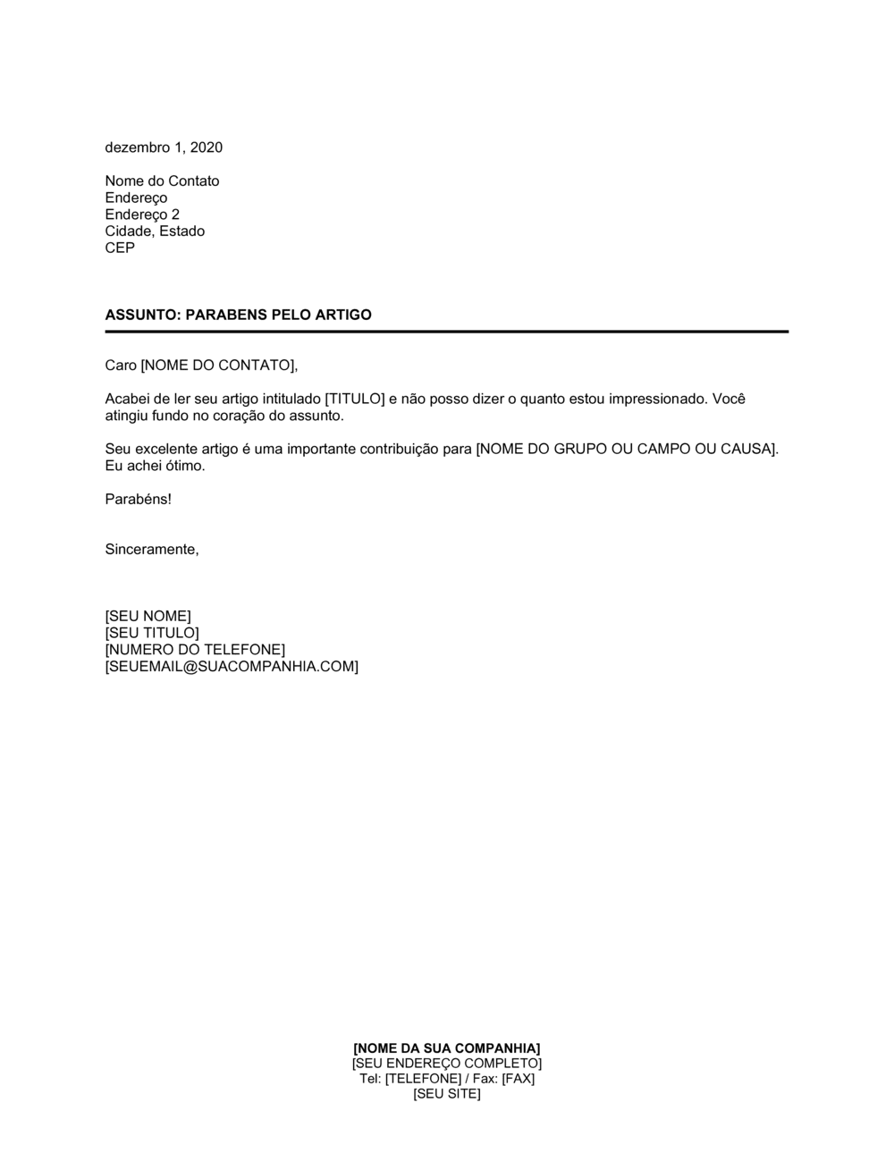 Business-in-a-Box's Parabéns ao Artigo