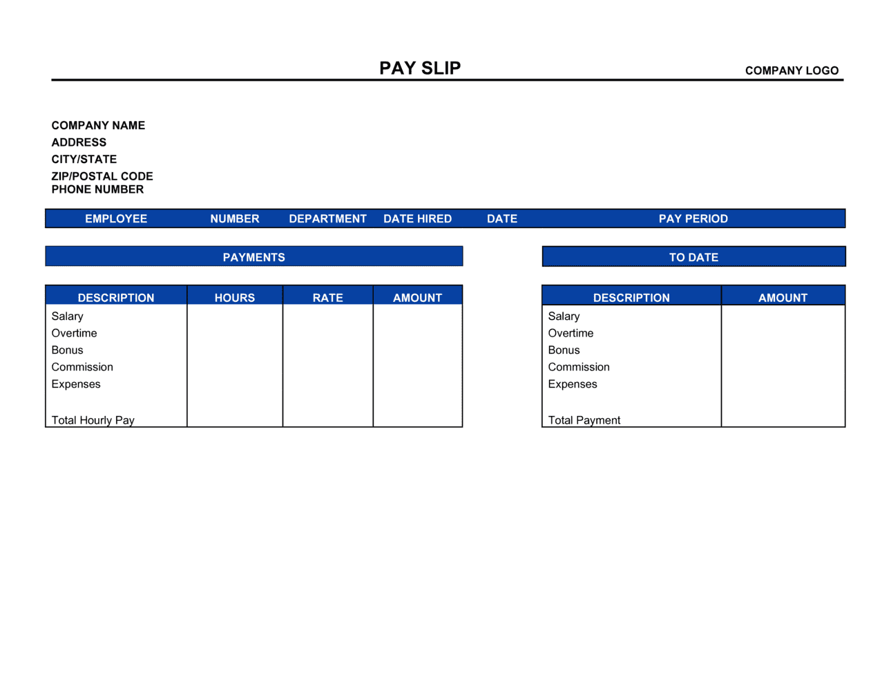 Payslip Sample