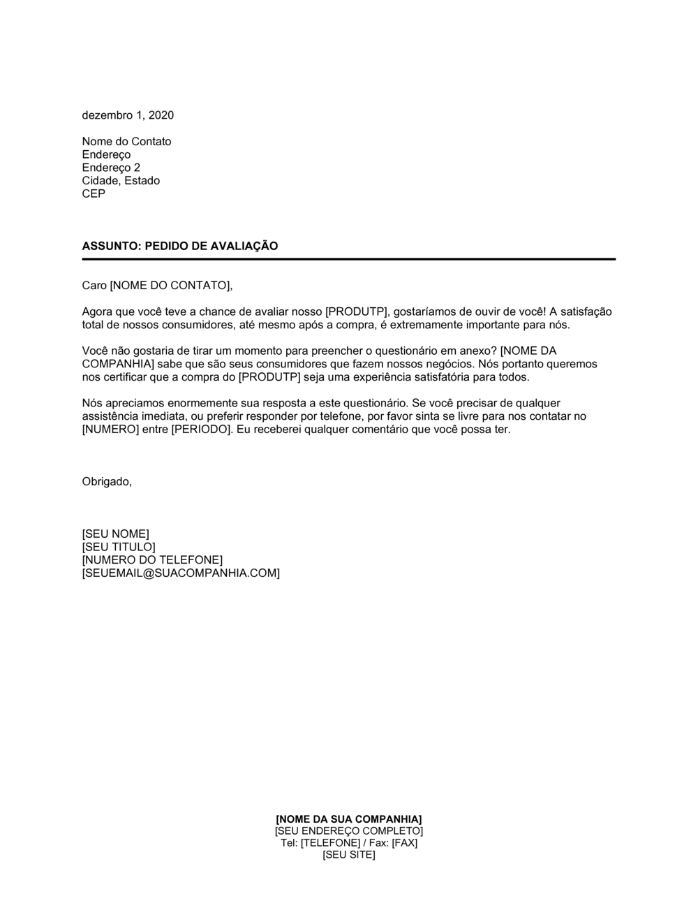 Business-in-a-Box's Pedido de Feedback do Consumidor