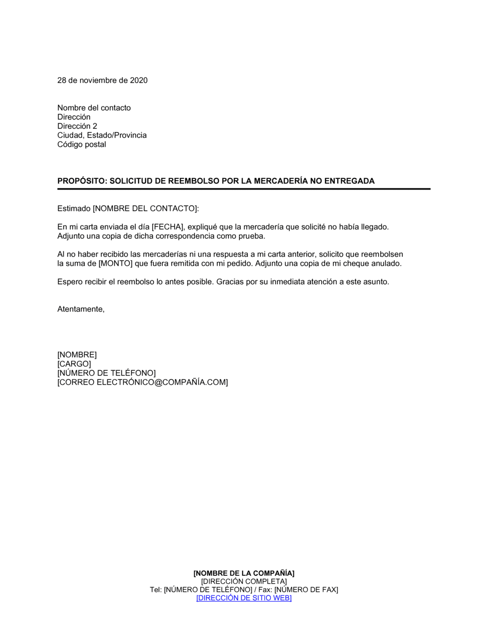 Business-in-a-Box's Pedido de reintegro en concepto de la mercancía no entregada