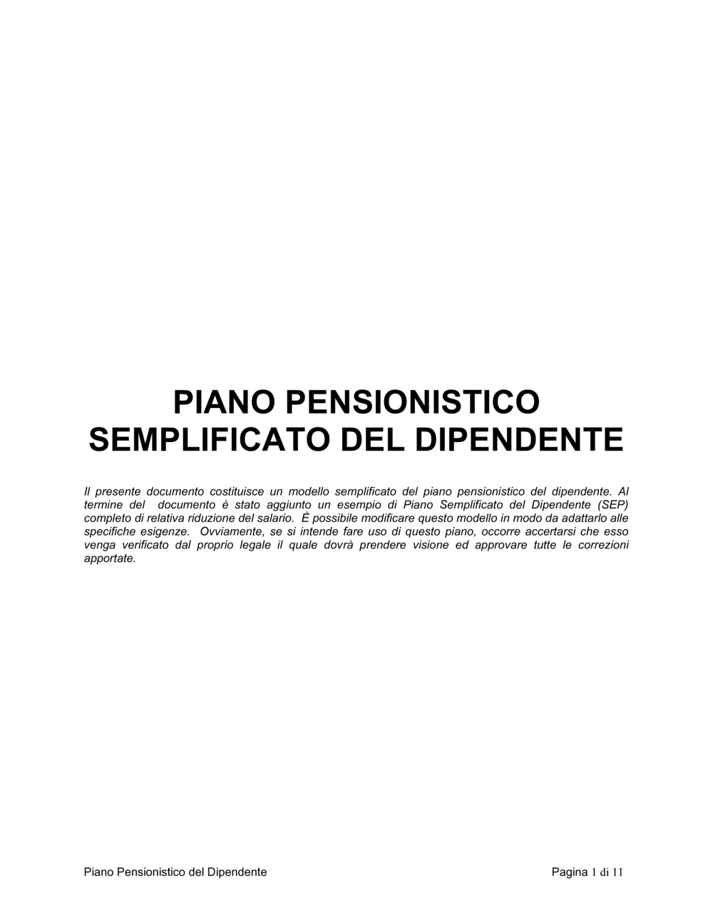 Business-in-a-Box's Piano pensionistico semplificato del dipendente