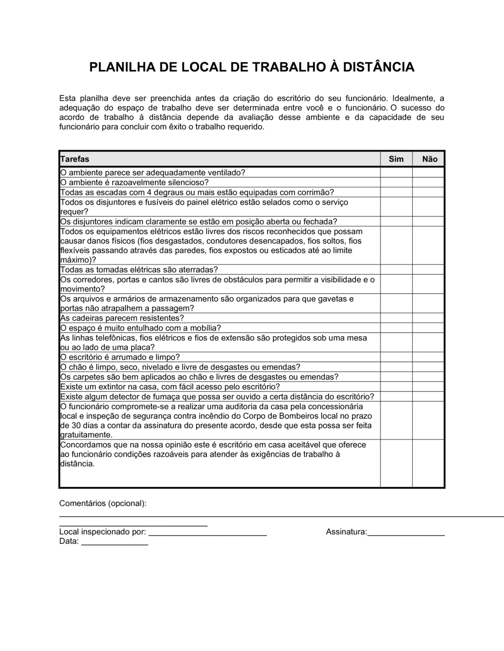 Business-in-a-Box's Planilha Telecomunicação