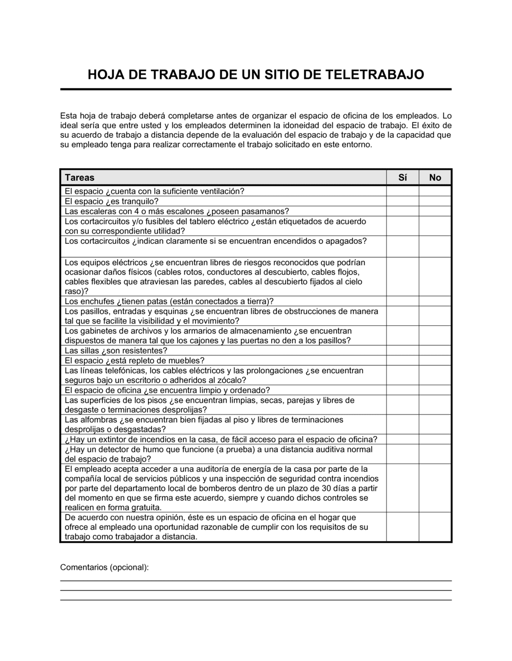 Business-in-a-Box's Planilla de teletrabajo