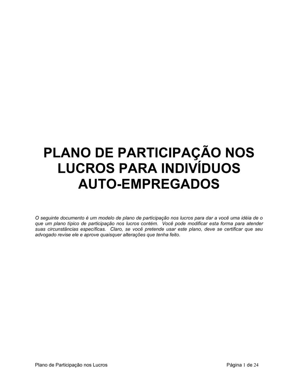 Business-in-a-Box's Plano de Partilha de Lucro