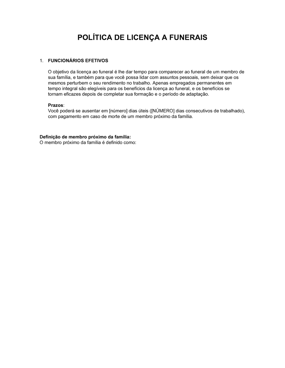 Business-in-a-Box's Política de Saida por Funeral