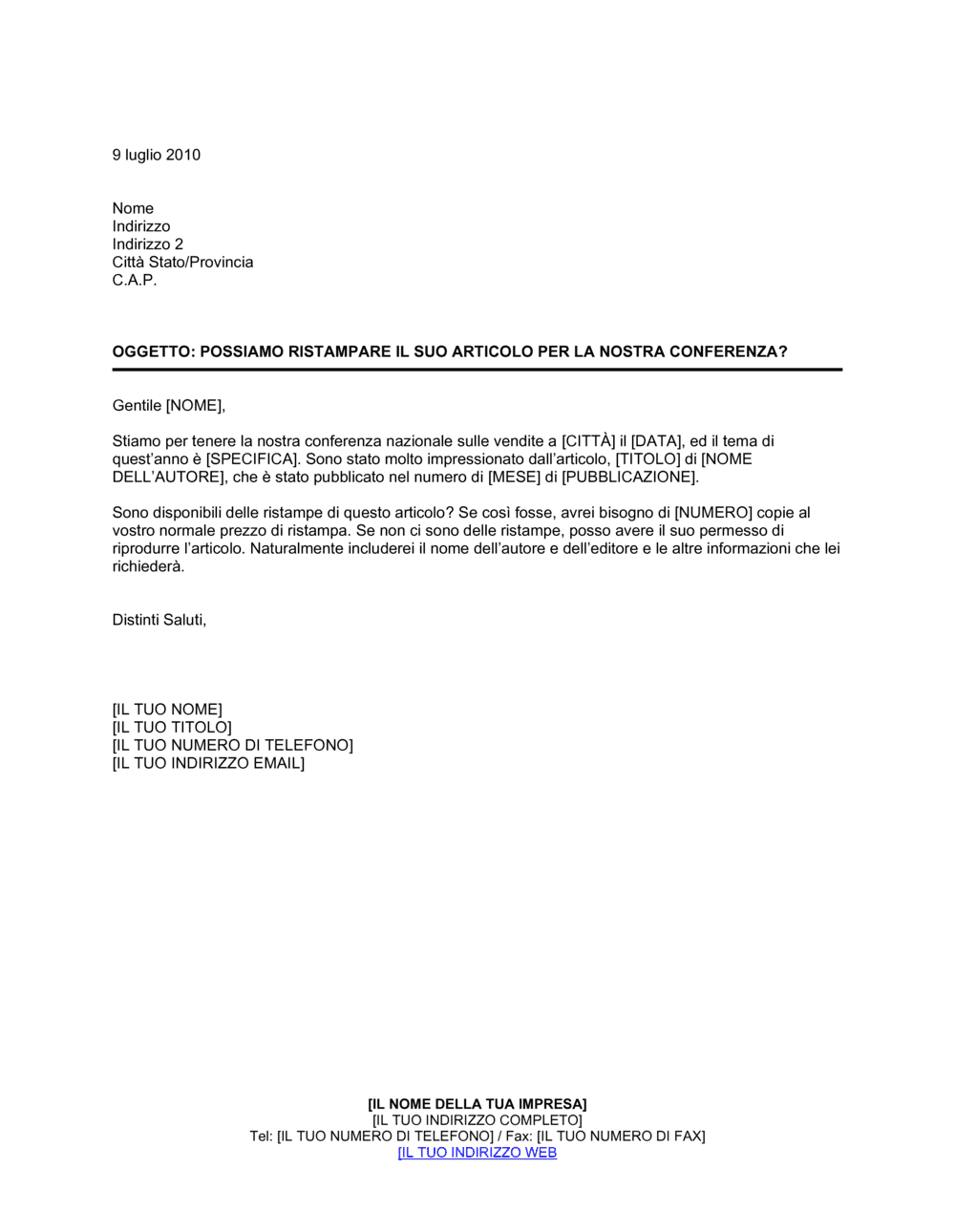 Business-in-a-Box's Possiamo ristampare il vostro aricolo per la nostra conferenza