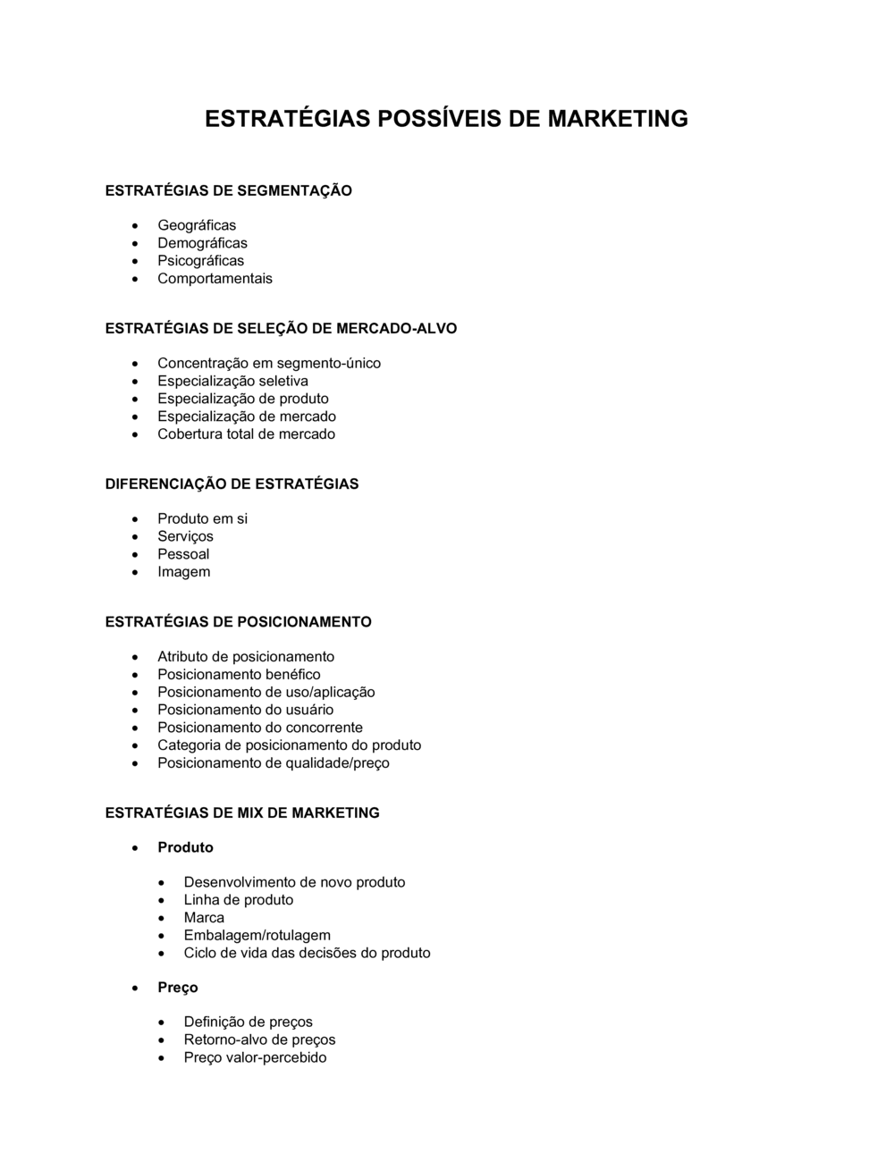 Business-in-a-Box's Possíveis Estratégias de Marketing