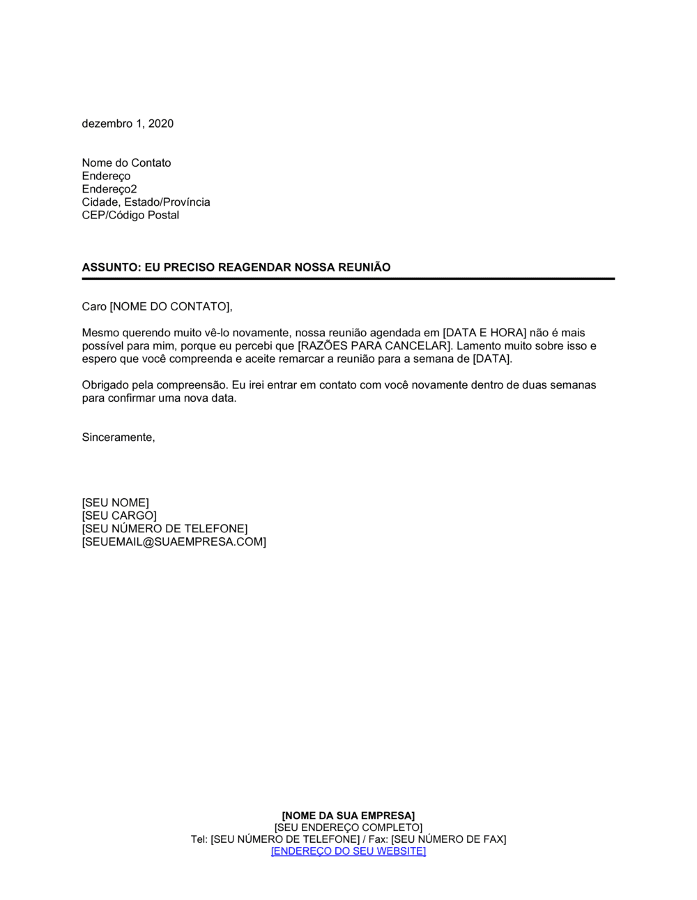 Business-in-a-Box's Precisei Remarcar nossa Reunião