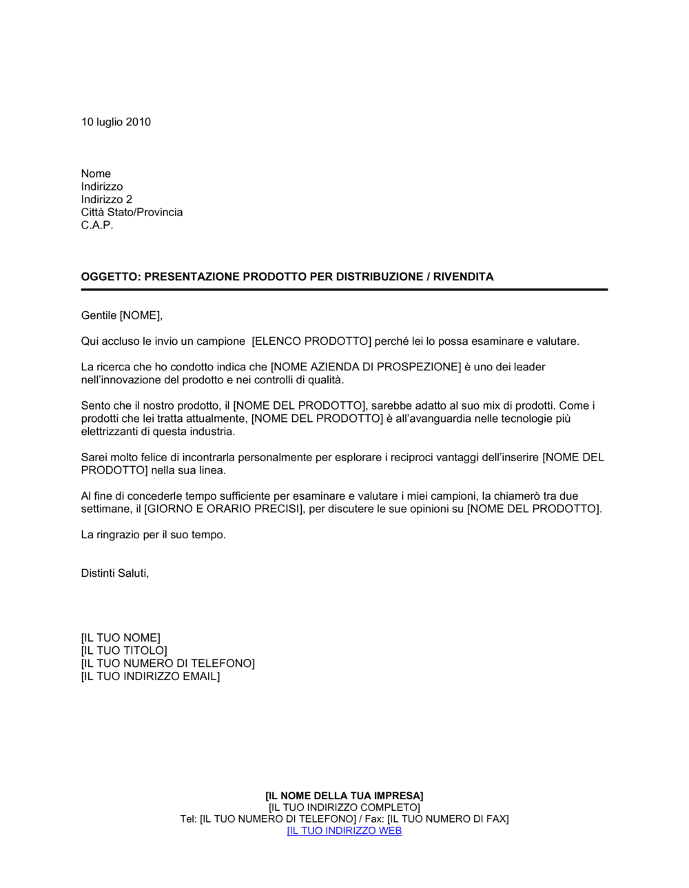 Business-in-a-Box's Presentazione prodotto per distribuzione o vendita