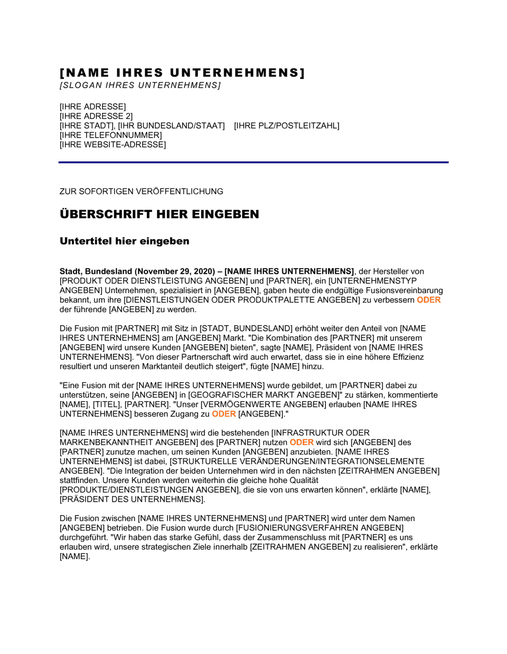 Business-in-a-Box's Pressemitteilung - Unternehmen hat eine Fusion abgeschlossen